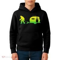 Bigfoot Rv Motorhome Camping Sasquatch Campervan Kids Hoodie thumb 4