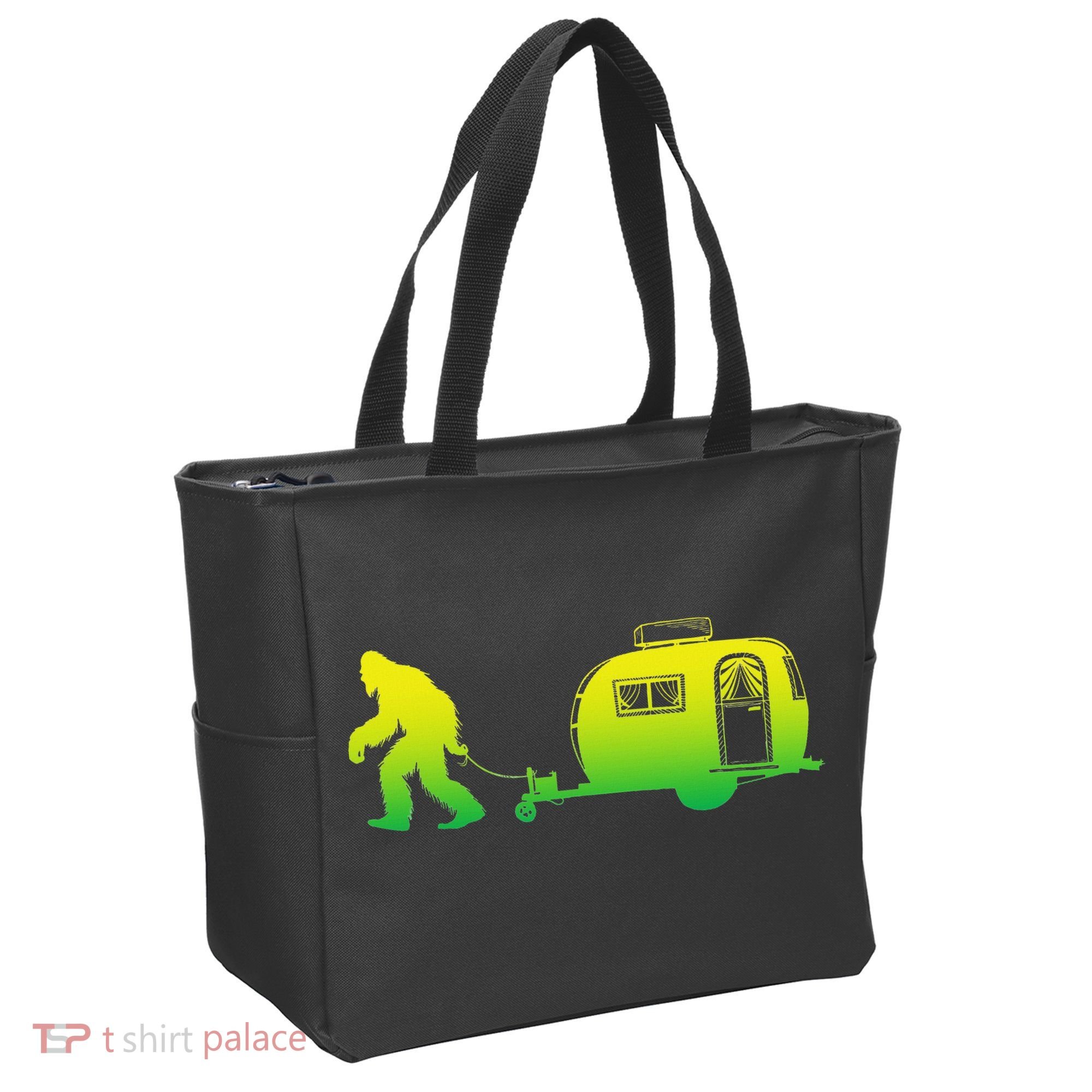 Bigfoot Rv Motorhome Camping Sasquatch Campervan Tote Bag