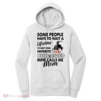 Bull Rider Mom Some People Have To Wait A Lifetime Xmas Women's Hoodie thumb 0