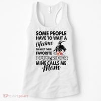 Bull Rider Mom Some People Have To Wait A Lifetime Xmas Women's Tank Top thumb 0