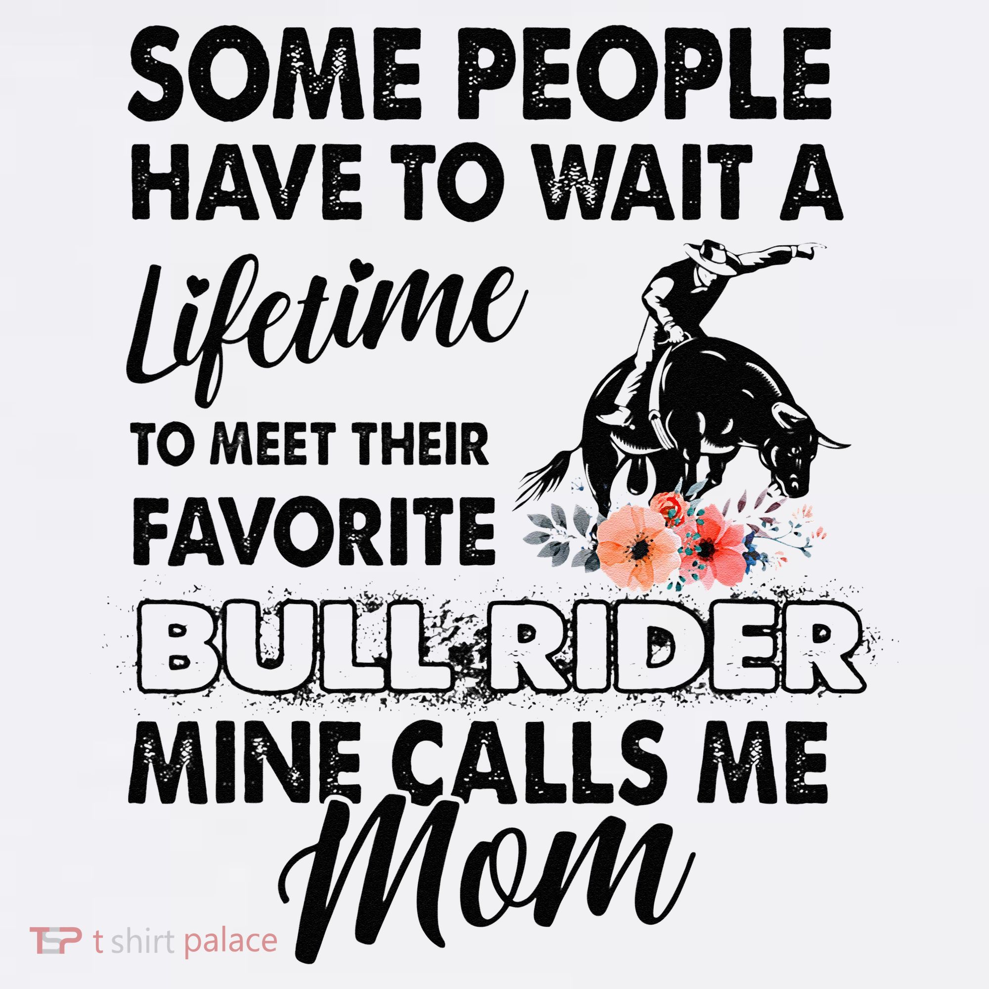 Bull Rider Mom Some People Have To Wait A Lifetime Xmas Women's Tank Top
