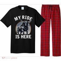 Bull Riding My Ride Is Here Western Cowboy Ranch Rodeo Pajama Set thumb 0