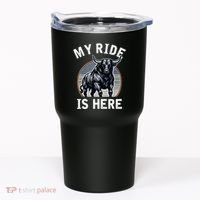 Bull Riding My Ride Is Here Western Cowboy Ranch Rodeo Tumbler thumb 0