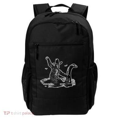 Bigfoot Riding Nessie Backpack