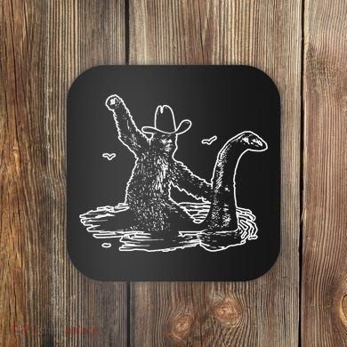 Bigfoot Riding Nessie Coaster