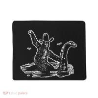 Bigfoot Riding Nessie Mousepad thumb 0