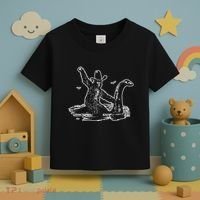 Bigfoot Riding Nessie Toddler T-Shirt thumb 3