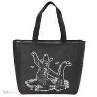 Bigfoot Riding Nessie Tote Bag thumb 0