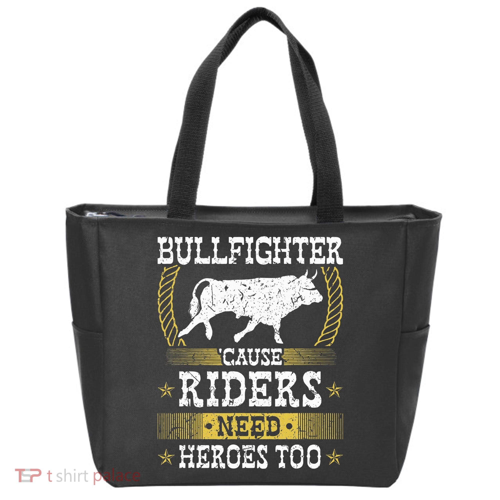 Bullfighter Riders Need Heroes Rodeo Clown Bullfighting Tote Bag