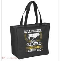 Bullfighter Riders Need Heroes Rodeo Clown Bullfighting Tote Bag thumb 2