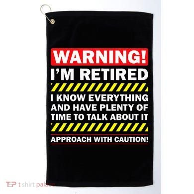 Best Retirement Novelty  Golf Towel