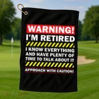 Best Retirement Novelty  Golf Towel thumb 1