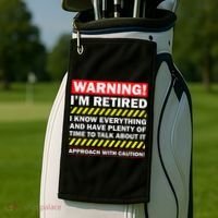 Best Retirement Novelty  Golf Towel thumb 2