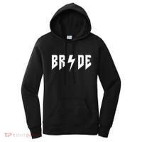 Bride Rock N Roll Bridesmaids Bachelorette Party Matching Cute Gift Women's Hoodie thumb 0