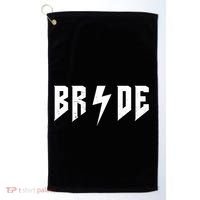 Bride Rock N Roll Bridesmaids Bachelorette Party Matching Cute Gift Golf Towel thumb 0