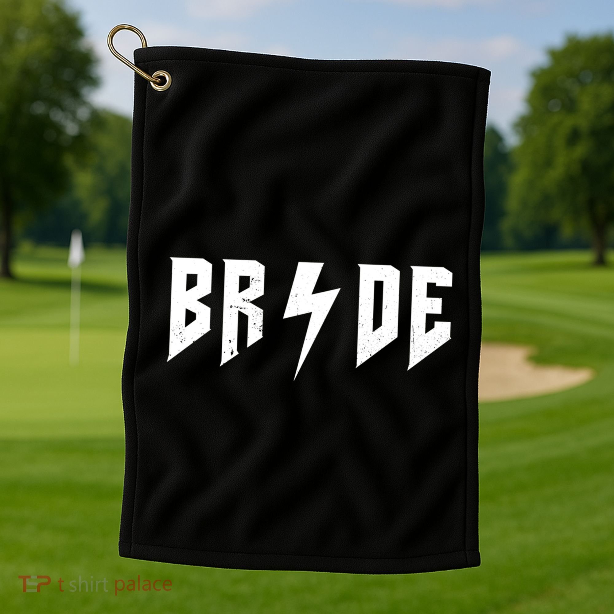 Bride Rock N Roll Bridesmaids Bachelorette Party Matching Cute Gift Golf Towel
