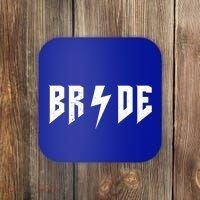 Bride Rock N Roll Bridesmaids Bachelorette Party Matching Cute Gift Coaster thumb 0