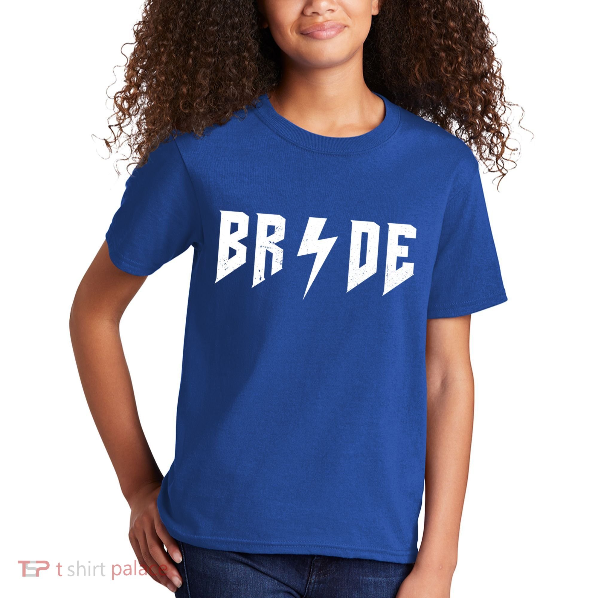 Bride Rock N Roll Bridesmaids Bachelorette Party Matching Cute Gift Kids T-Shirt