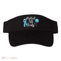 Blue Ribbon No For Child Abuse Excuse Prevention Month April Visor thumb 0