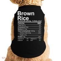 Brown Rice Nutrition Facts Label Doggie Tank thumb 0