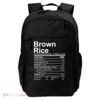 Brown Rice Nutrition Facts Label Backpack thumb 0