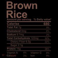 Brown Rice Nutrition Facts Label Coffee Mug thumb 5