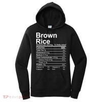 Brown Rice Nutrition Facts Label Women's Hoodie thumb 0
