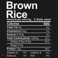 Brown Rice Nutrition Facts Label Women's Hoodie thumb 2