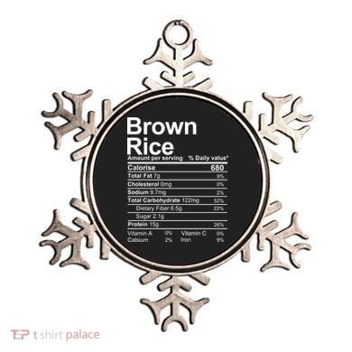Brown Rice Nutrition Facts Label Ornament