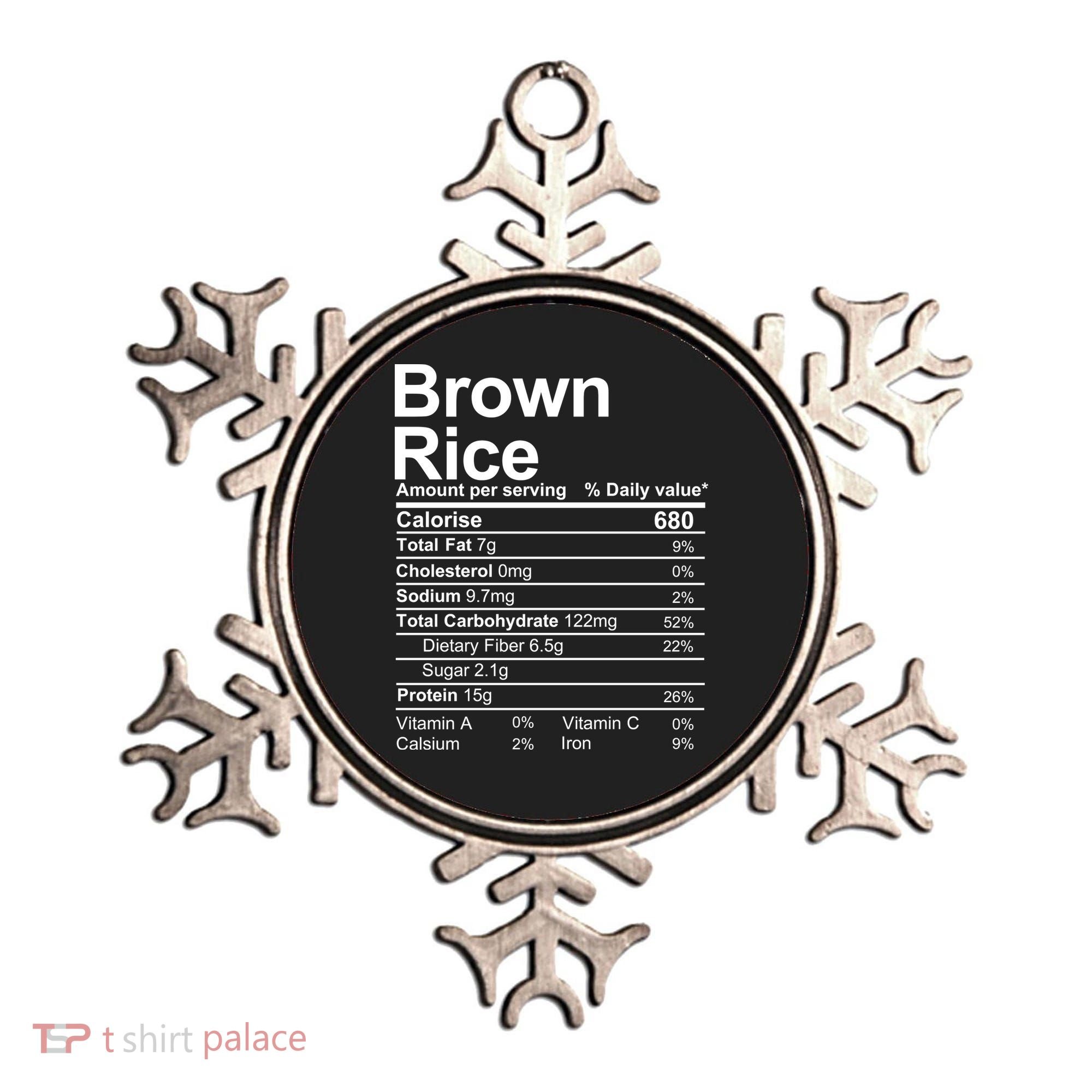 Brown Rice Nutrition Facts Label Ornament
