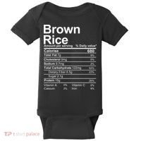 Brown Rice Nutrition Facts Label Baby Bodysuit thumb 0