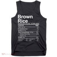 Brown Rice Nutrition Facts Label Tank Top thumb 0
