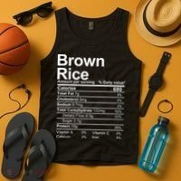 Brown Rice Nutrition Facts Label Tank Top thumb 4