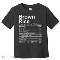 Brown Rice Nutrition Facts Label Toddler T-Shirt thumb 0