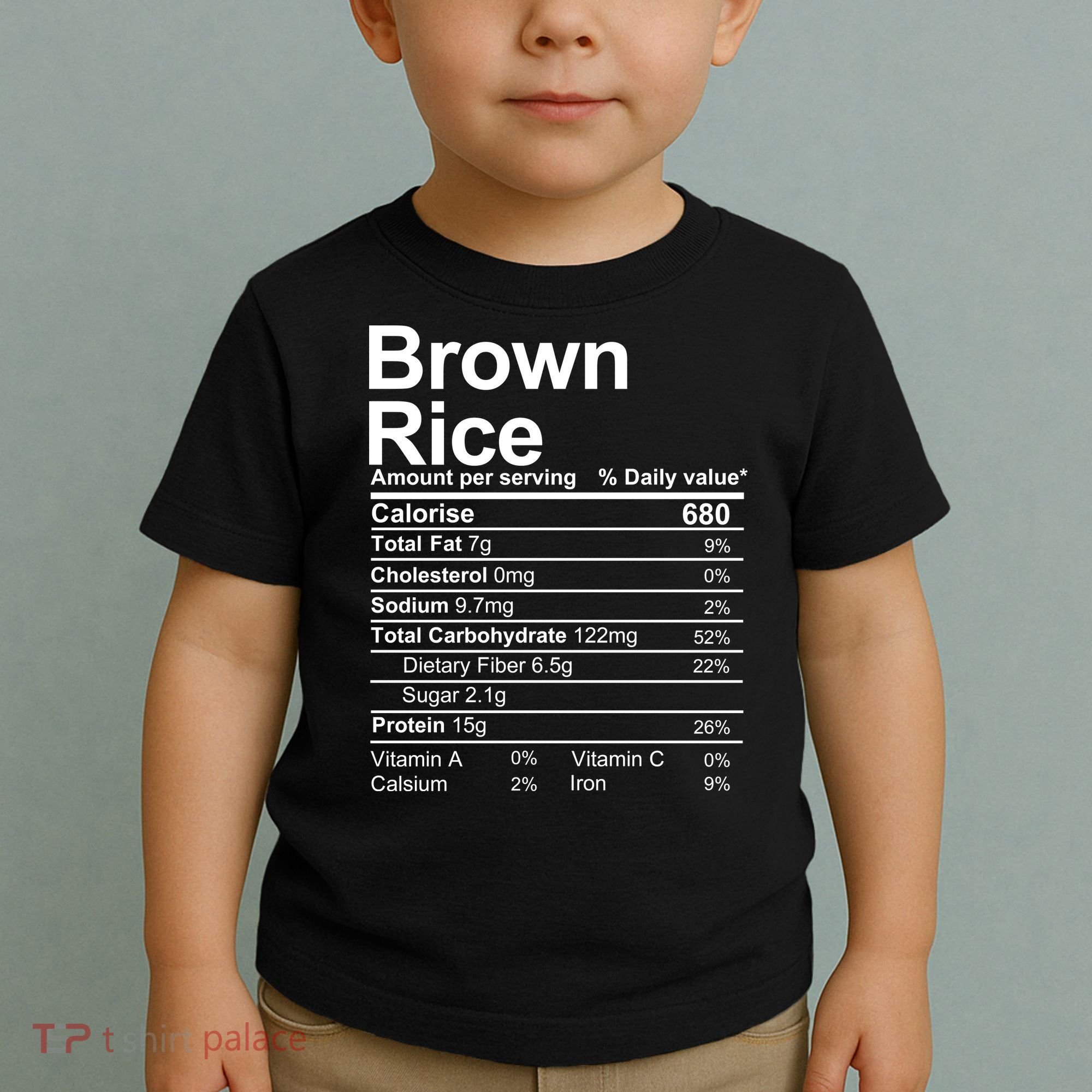 Brown Rice Nutrition Facts Label Toddler T-Shirt