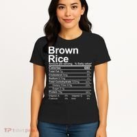 Brown Rice Nutrition Facts Label Women's T-Shirt thumb 4