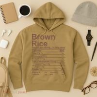 Brown Rice Nutrition Facts Label Hoodie thumb 3