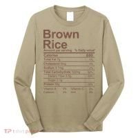 Brown Rice Nutrition Facts Label Long Sleeve Shirt thumb 0