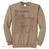 Brown Rice Nutrition Facts Label Sweatshirt thumb 0