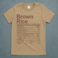 Brown Rice Nutrition Facts Label T-Shirt thumb 5