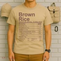 Brown Rice Nutrition Facts Label T-Shirt thumb 6