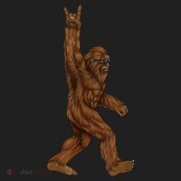 Bigfoot Rock On Women's Sweatshirt thumb 2