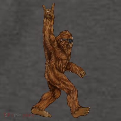 Bigfoot Rock On Vector Backpack