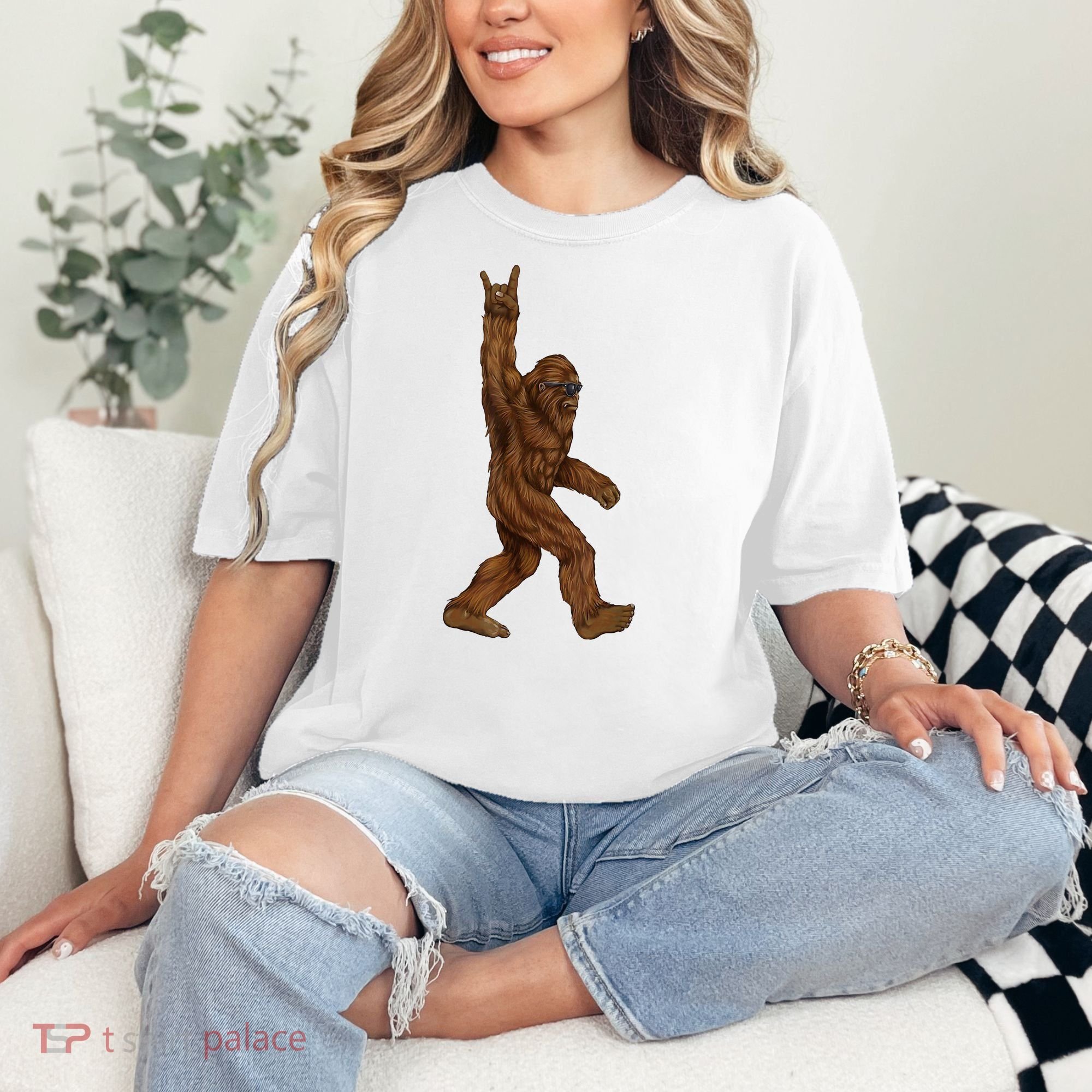 Bigfoot Rock On Comfort Colors T-Shirt