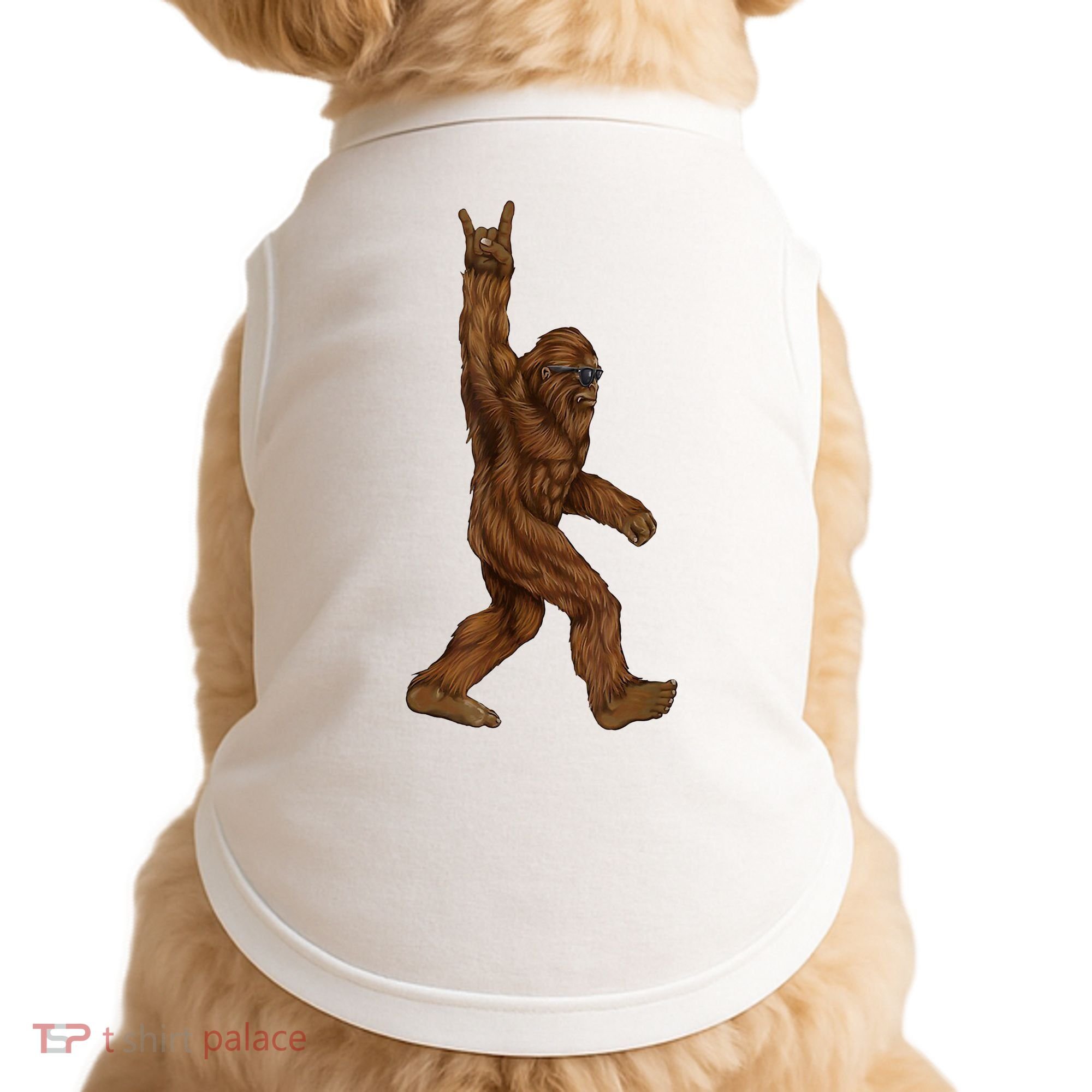 Bigfoot Rock On Doggie Tank