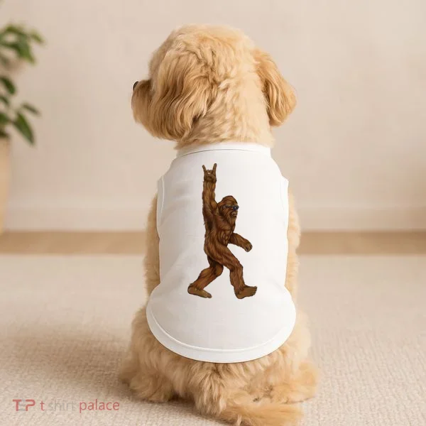 Bigfoot Rock On Doggie Tank