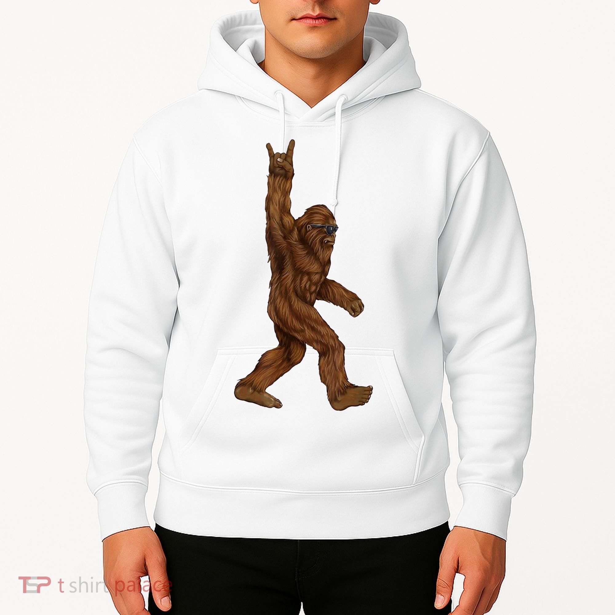 Bigfoot Rock On Hoodie