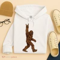 Bigfoot Rock On Hoodie thumb 4