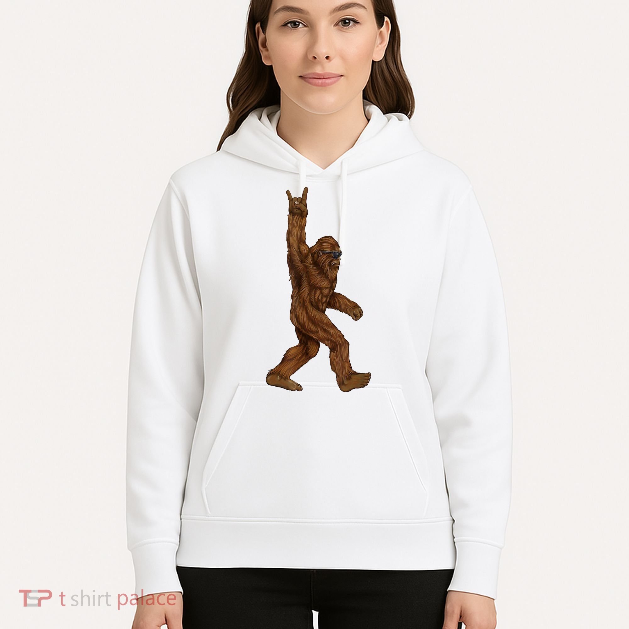Bigfoot Rock On Hoodie