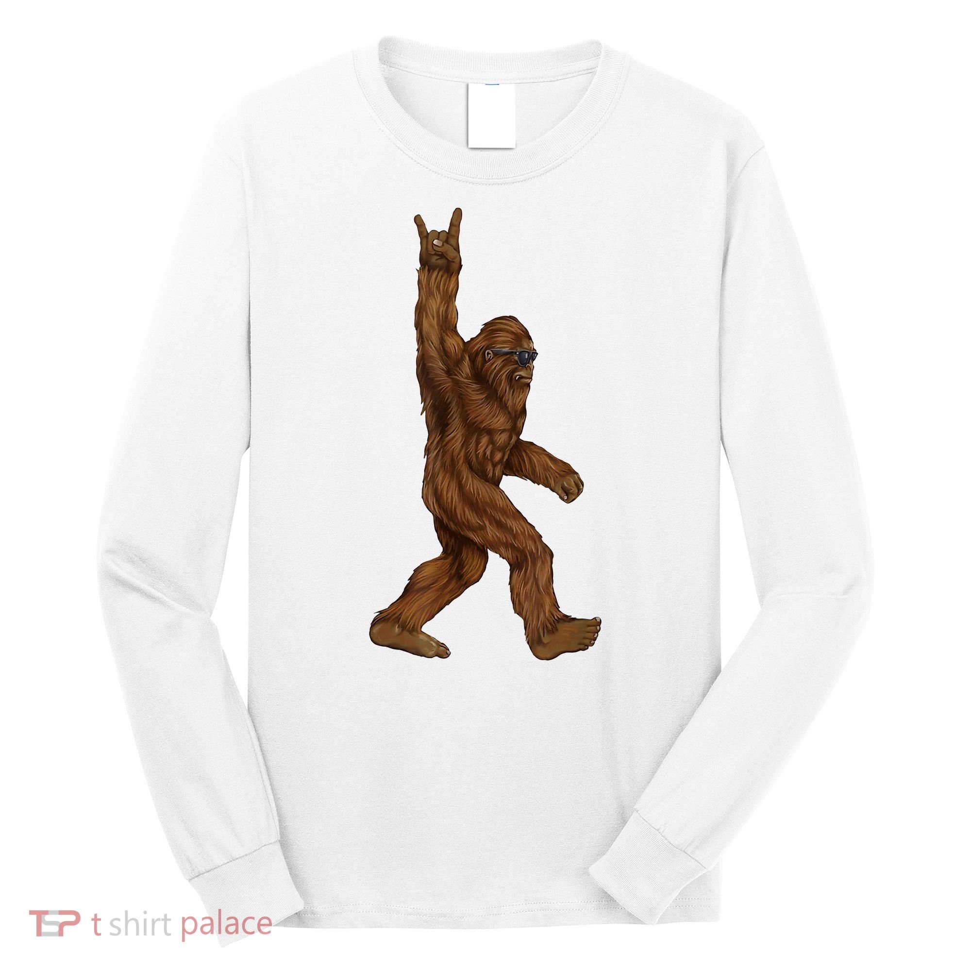 Bigfoot Rock On Long Sleeve Shirt